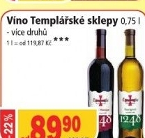 Vino templarske sklepy cejkovice