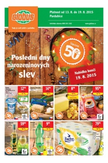 akční leták Globus 13.8.2015-19.8.2015