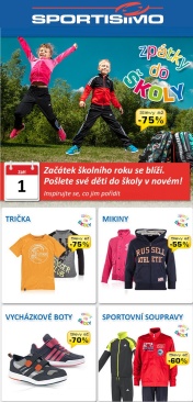 akční leták Sportisimo 11.8.2015-31.8.2015