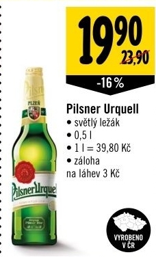 Pivo pilsner urquell - Albert akcniletaky.com