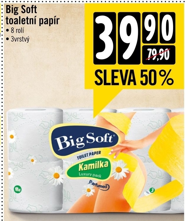 Toaletni papir 3vrstvy big soft