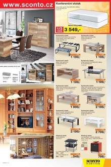 akční leták Sconto nábytek 19.8.2015-1.9.2015