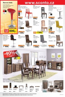akční leták Sconto nábytek 19.8.2015-1.9.2015