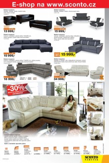 akční leták Sconto nábytek 19.8.2015-1.9.2015