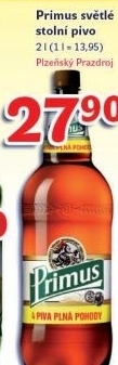 Pivo svetle vycepni 10 primus