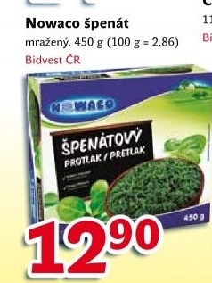 Spenat mrazeny nowaco