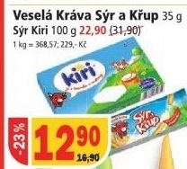 Syr a krup vesela krava