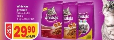 Granule pro kocky whiskas