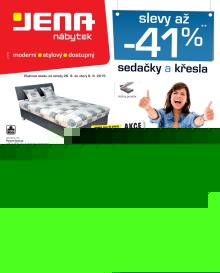 akční leták Jena nábytek 26.8.2015-8.9.2015