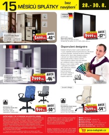 akční leták Jena nábytek 26.8.2015-8.9.2015