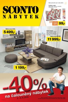 akční leták Sconto nábytek 2.9.2015-15.9.2015