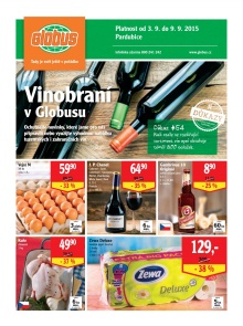 akční leták Globus 3.9.2015-9.9.2015