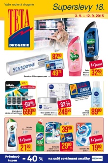 akční leták Teta drogerie 3.9.2015-12.9.2015