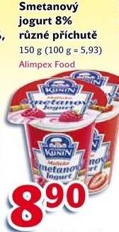 Jogurt smetanovy ochuceny kunin