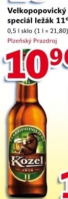 Pivo svetly lezak 11 medium velkopopovicky kozel