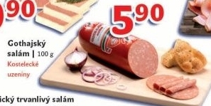 Salam gothaj kostelecke uzeniny