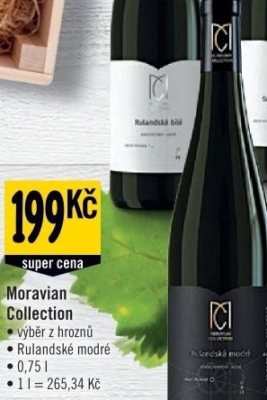 Vino rulandske modre moravian collection vyber z hroznu