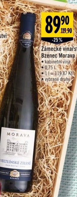 Vino morava zamecke vinarstvi bzenec kabinetni