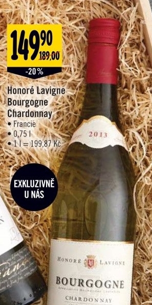 Vino chardonnay bourgogne honore lavigne
