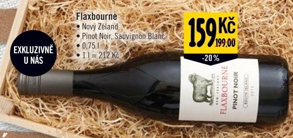 Vino pinot noir flaxbourne