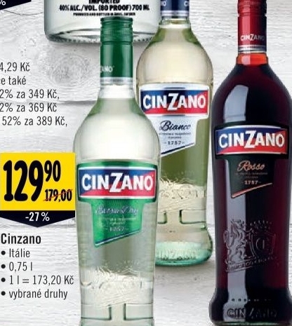 Aperitiv cinzano
