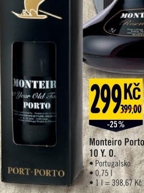 Vino monteiro porto 10 y 0