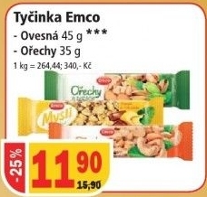 Tycinka s orechy emco