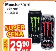 Napoj energeticky monster energy