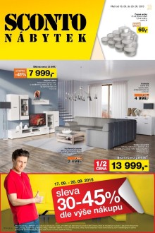 akční leták Sconto nábytek 16.9.2015-29.9.2015