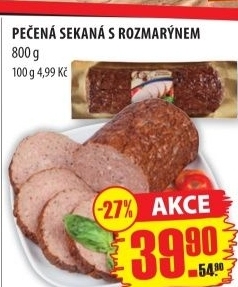 Sekana pecena s rozmarynem ravy