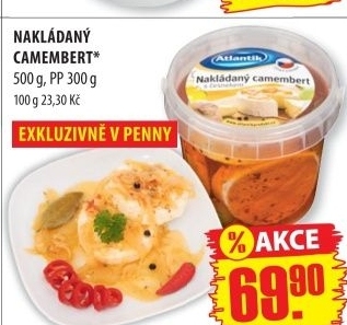 Syr camembert nakladany s cesnekem atlantik