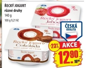 Jogurt recky ochuceny milko