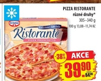 Pizza ristorante dr oetker