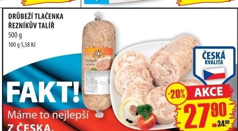 Tlacenka drubezi reznikuv talir