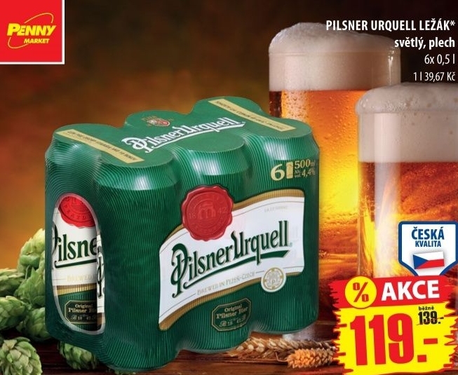 Pivo pilsner urquell