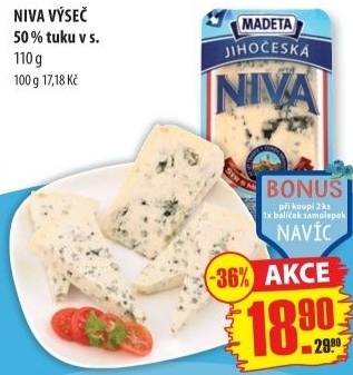 Syr niva jihoceska 50 madeta