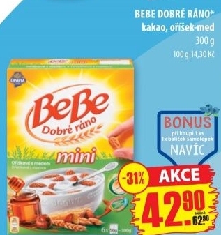 Susenky bebe dobre rano mini opavia