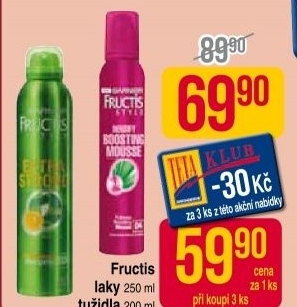 Lak na vlasy fructis garnier