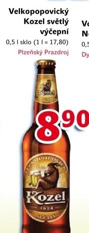 Pivo svetle vycepni 10 velkopopovicky kozel