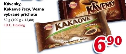 Oplatky kavenky sedita