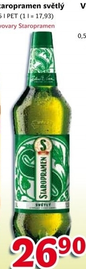 Pivo svetle vycepni 10 staropramen
