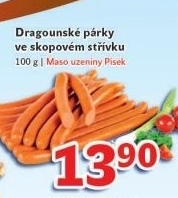 Parky dragounske maso uzeniny pisek