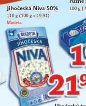 Syr niva jihoceska 50 madeta