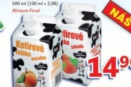 Mleko kefirove ochucene milkin