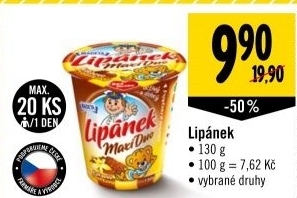 Dezert lipanek madeta