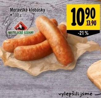 Klobasa moravska kostelecke uzeniny