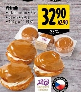 Vetrnik karamelovy smetanova cukrarna