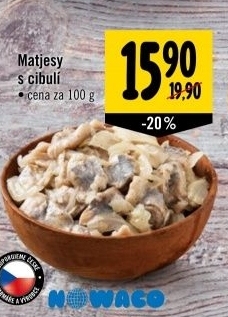 Matjesy s cibuli nowaco