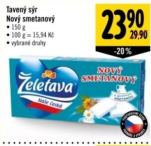 Syr taveny novy smetanovy zeletava