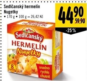 Syr hermelin nugetky sedlcansky